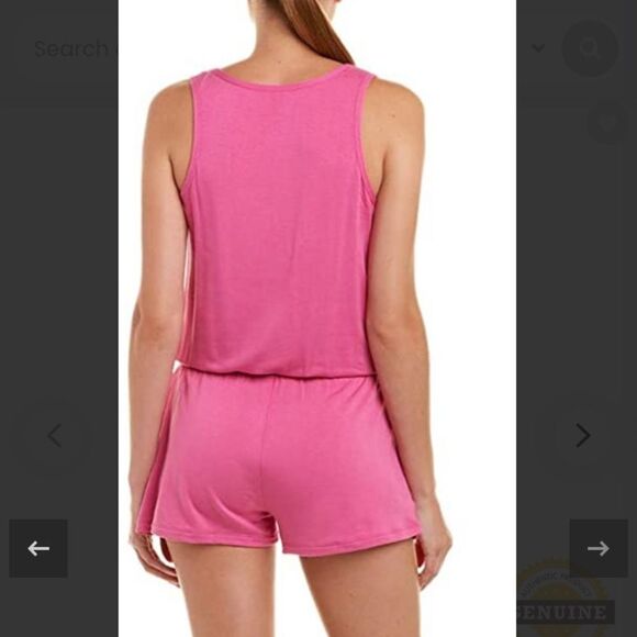 Trina Turk women’s lattice front romper - Picture 2 of 3